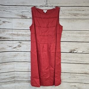 J. Jill Love Linen Sleeveless Sheath Dress Size Small